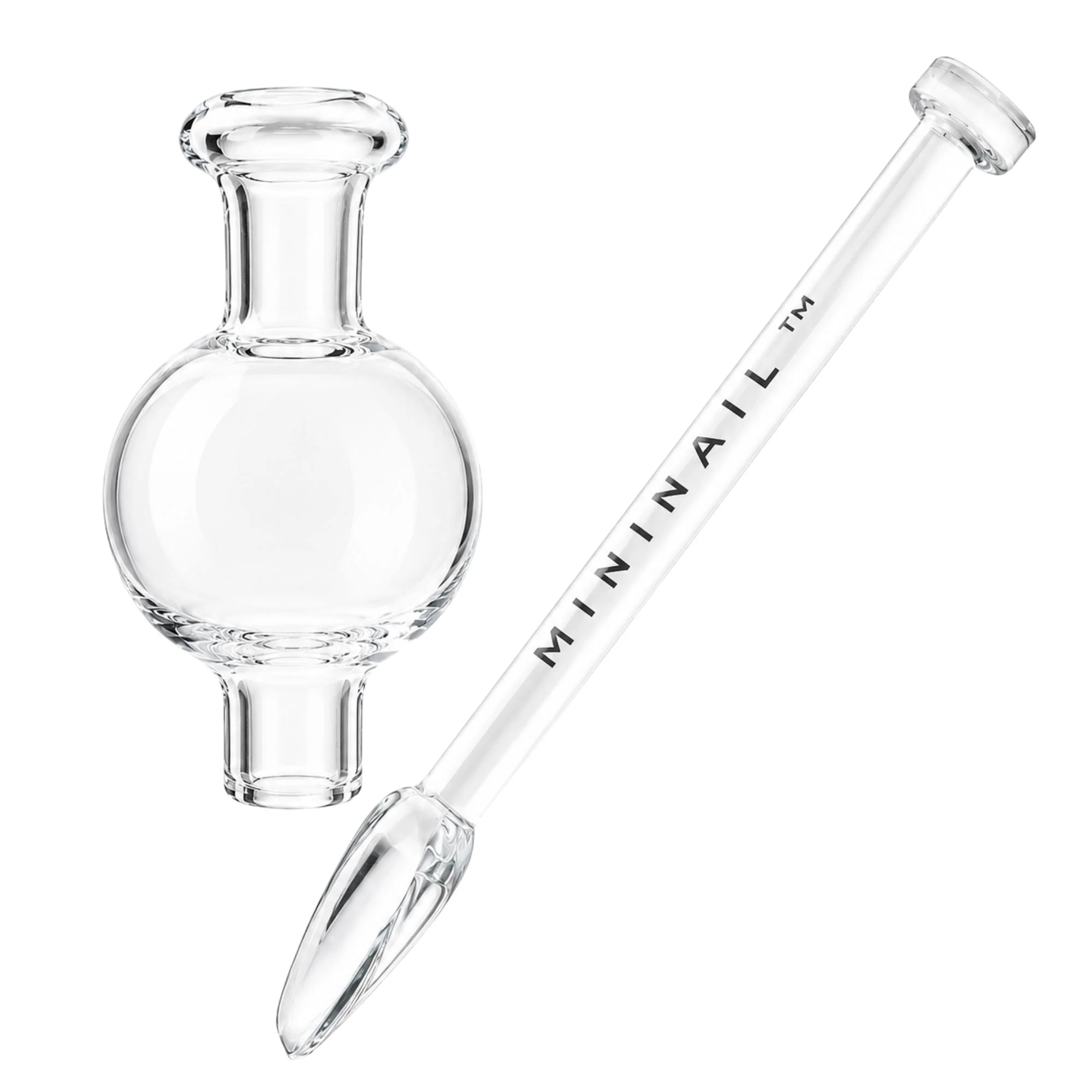 Glass Bubble Cap + Glass Shovel Dabber Combo