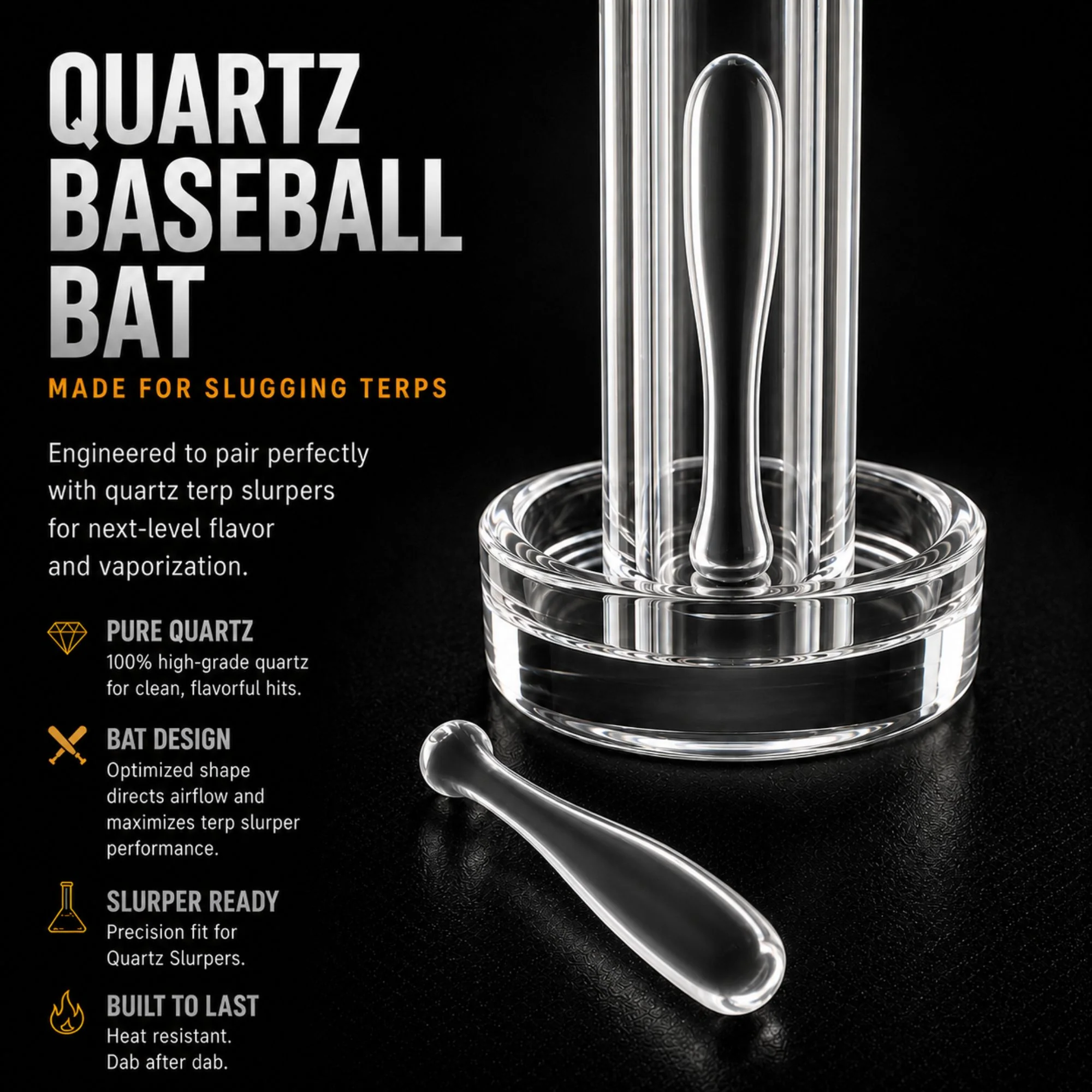 Quartz Baseball Bat Pillar - Image 3