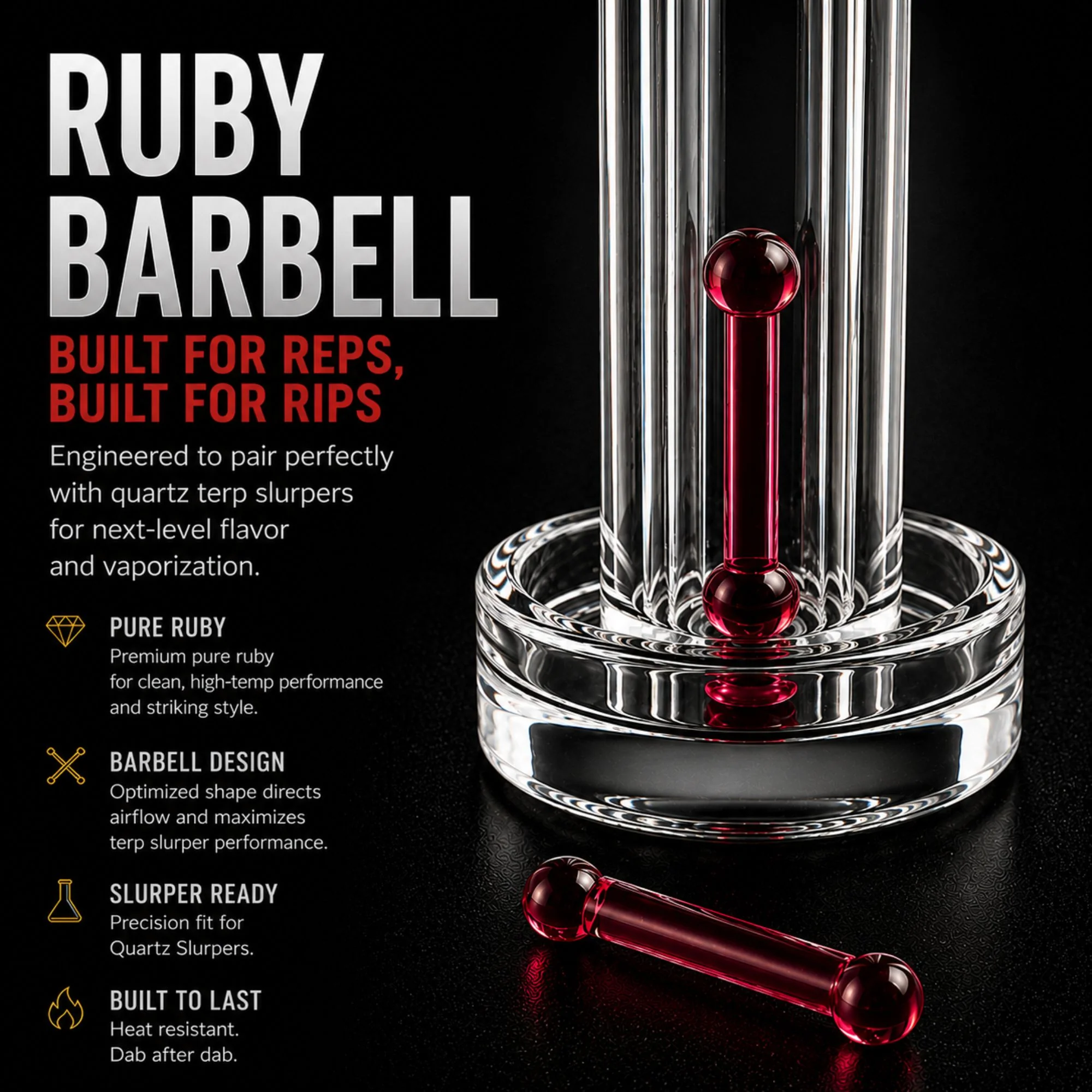 Ruby Barbell Pillar - Image 4