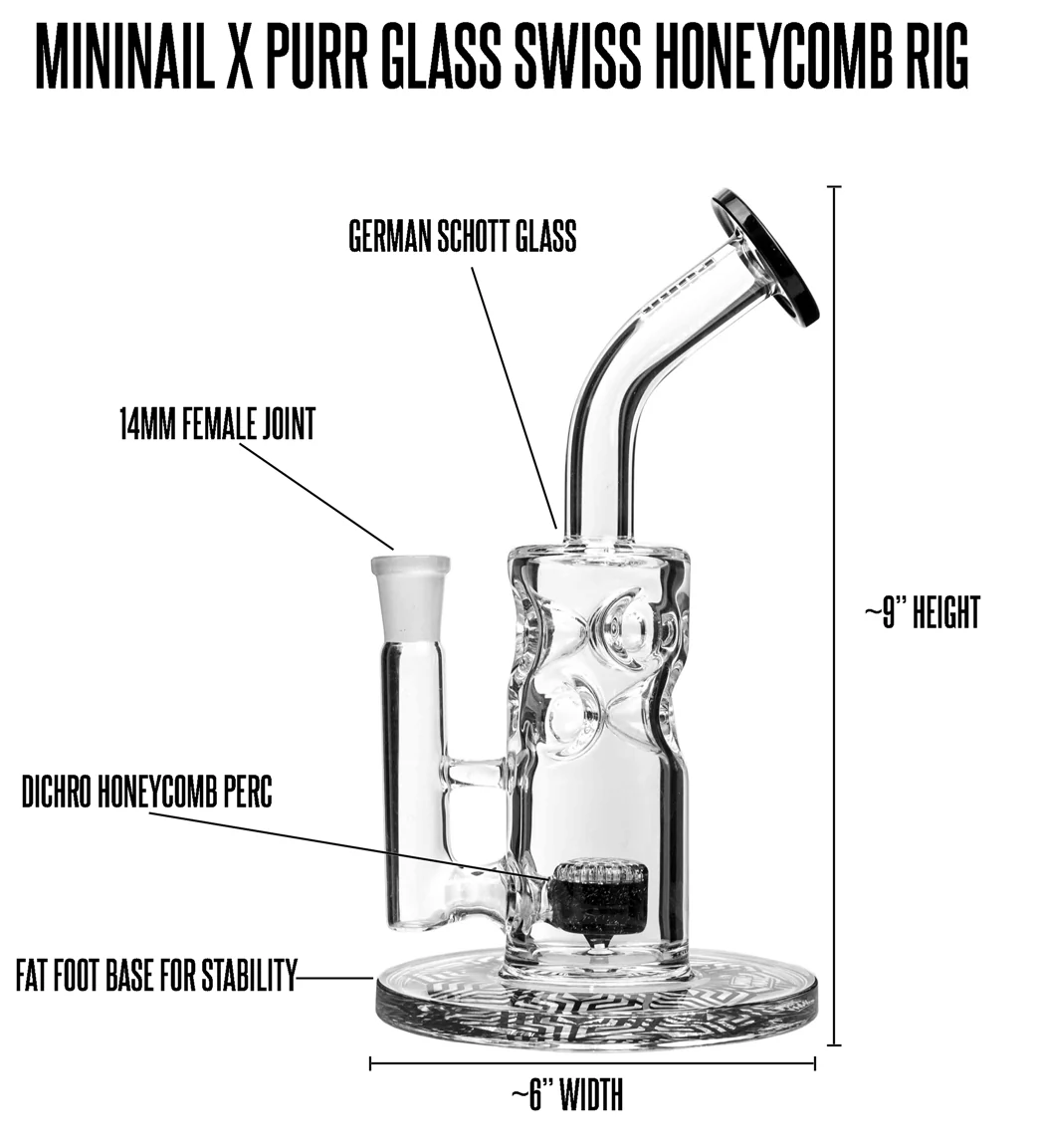 Swiss Honeycomb Rig (Purple Lollipop) - Image 3
